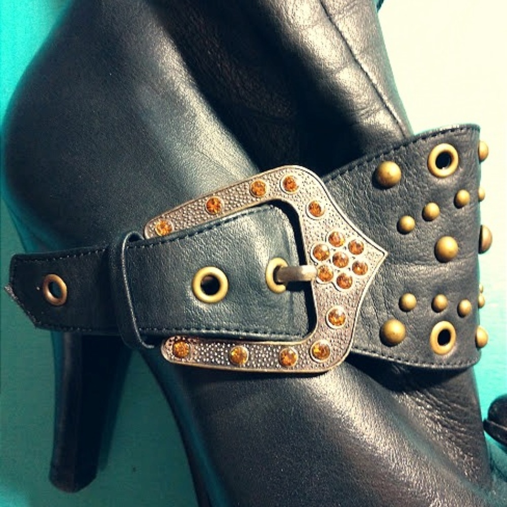 Vintage Leather Fur Giovanni Fabriani Thigh-High